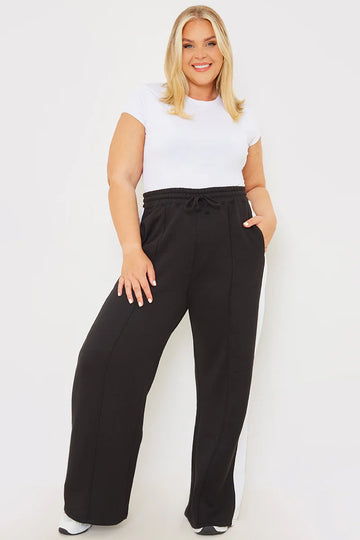 Stripe Wide Leg Trousers